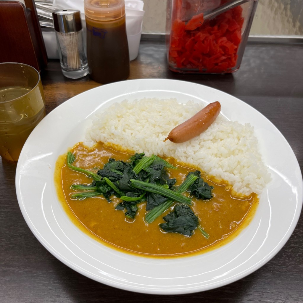 ユーザーが投稿したほうれん華カレーの写真 - 実際訪問したユーザーが直接撮影して投稿した新木場カレーカレーショップC&C 新木場メトロピア店の写真