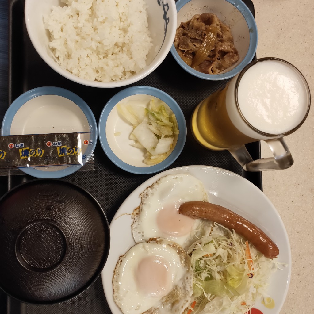 ユーザーが投稿したエッグ定食の写真 - 実際訪問したユーザーが直接撮影して投稿した布田牛丼松屋 調布駅前店の写真