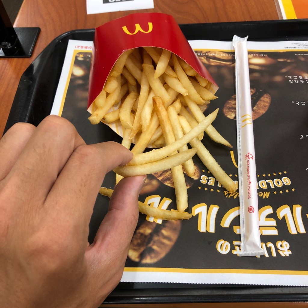 ユーザーが投稿したマックフライポテトの写真 - 実際訪問したユーザーが直接撮影して投稿した宮沢町ファーストフードマクドナルド ザ・ビッグ昭島店の写真