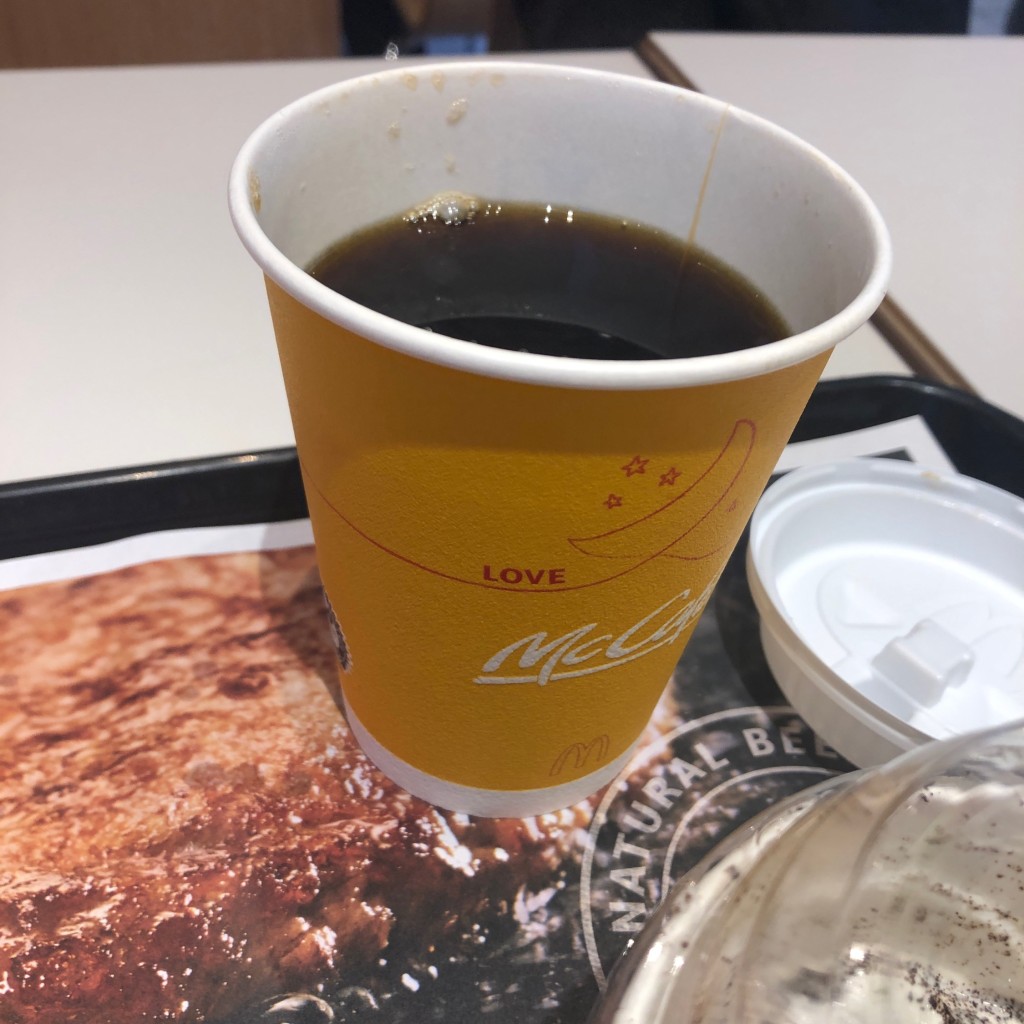 ユーザーが投稿したプレミアムローストコーヒーの写真 - 実際訪問したユーザーが直接撮影して投稿した辻子ファーストフードマクドナルド 高槻辻子店の写真
