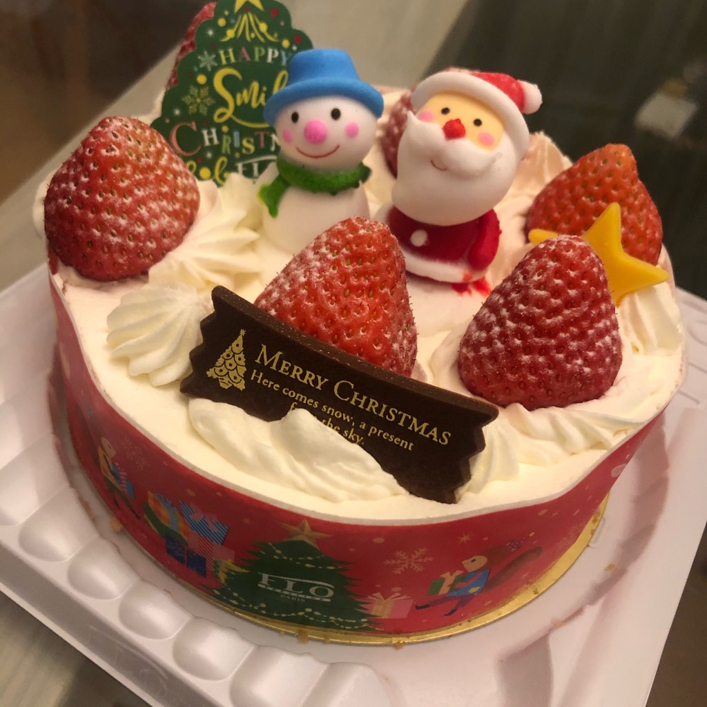 ユーザーが投稿したXmasNのショートケーキの写真 - 実際訪問したユーザーが直接撮影して投稿した橋本デザート / ベーカリーフロプレステージュ 橋本イオン店の写真