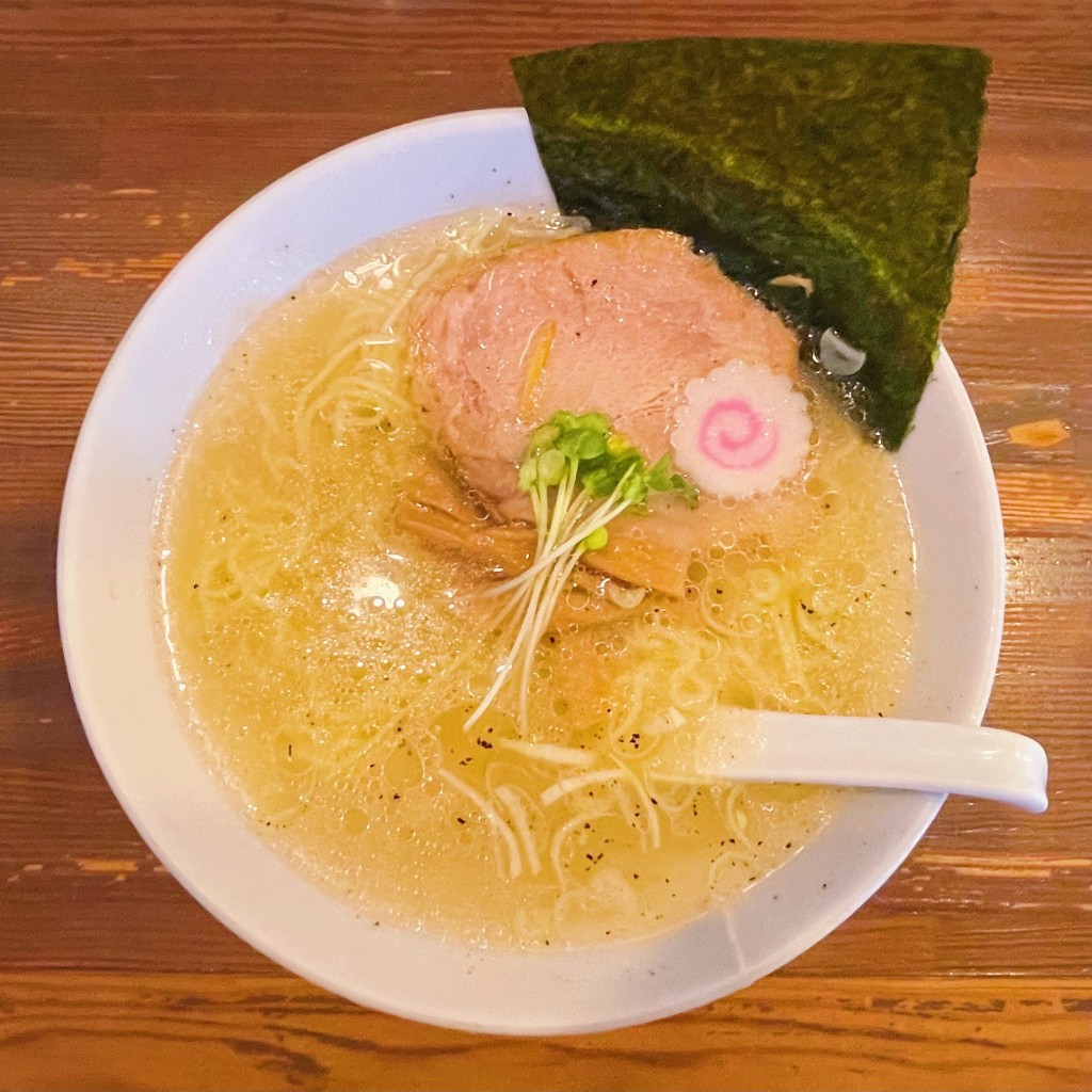 ユーザーが投稿した塩ラーメンの写真 - 実際訪問したユーザーが直接撮影して投稿した駒込ラーメン / つけ麺ラーメンみたけの写真