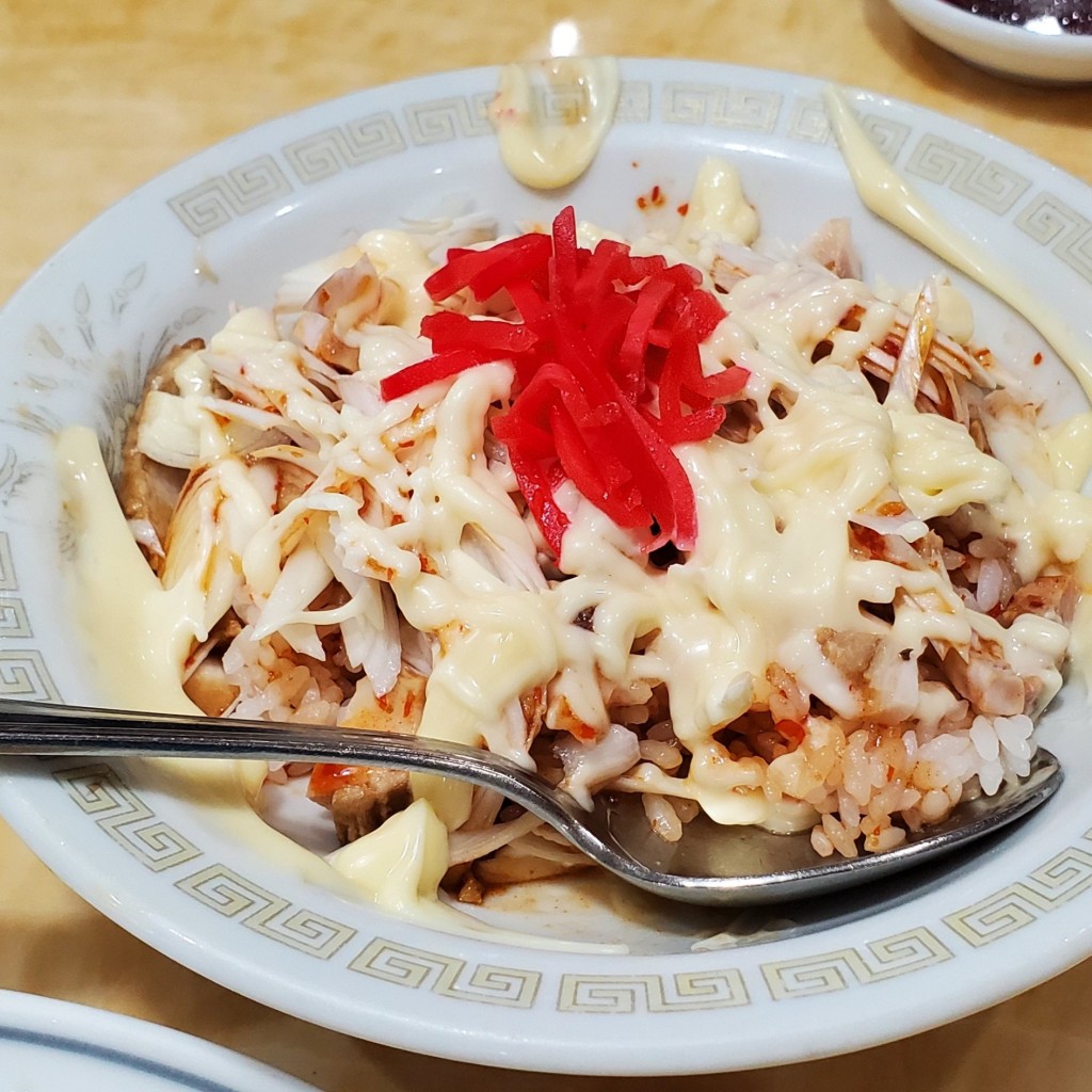 ユーザーが投稿したミニマヨ豚丼の写真 - 実際訪問したユーザーが直接撮影して投稿した下大井中華料理黄金の写真
