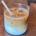 カフェラテ - 実際訪問したユーザーが直接撮影して投稿した神宮前カフェGYRE.FOODの写真のメニュー情報