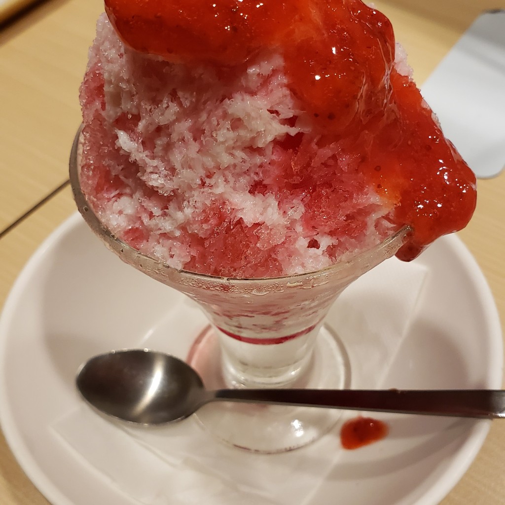 ユーザーが投稿した氷イチゴの写真 - 実際訪問したユーザーが直接撮影して投稿した川宮ファミリーレストランガスト 田川店の写真