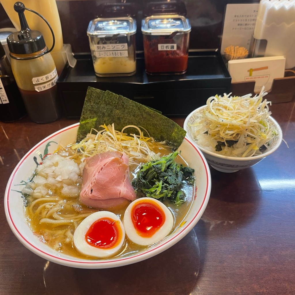 ユーザーが投稿した豚骨醤油ラーメンの写真 - 実際訪問したユーザーが直接撮影して投稿した千石ラーメン専門店こいけのいえけいの写真