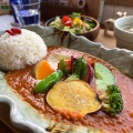 野菜トマトカレー - 実際訪問したユーザーが直接撮影して投稿した山田カフェ森のカフェの写真のメニュー情報