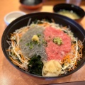 生しらすとネギトロ丼 - 実際訪問したユーザーが直接撮影して投稿した江の島魚介 / 海鮮料理しらす問屋 とびっちょ 本店の写真のメニュー情報