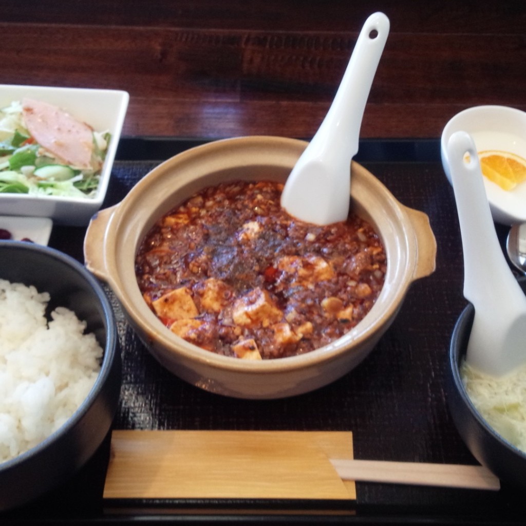 ユーザーが投稿した麻婆豆腐定食の写真 - 実際訪問したユーザーが直接撮影して投稿した酒門町中華料理醤の写真