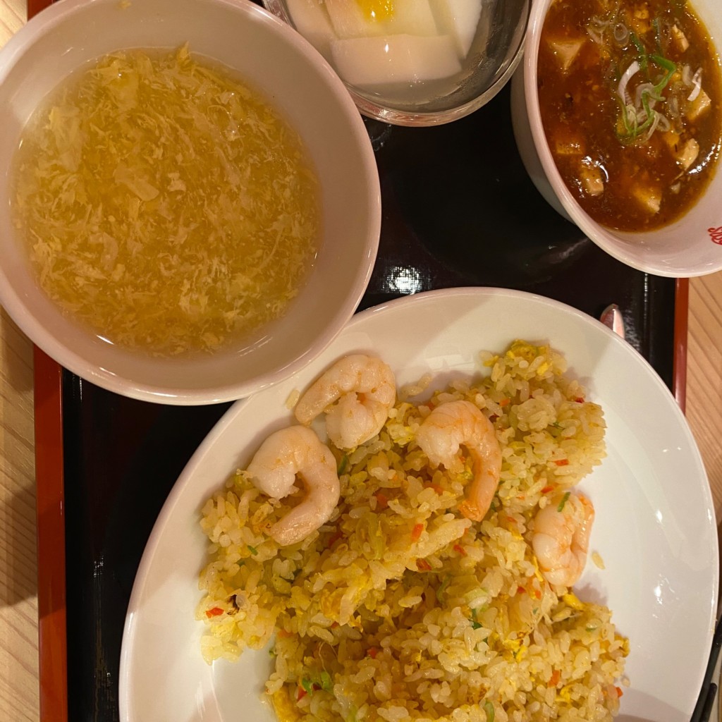 ユーザーが投稿したA選べるSETエビ炒飯の写真 - 実際訪問したユーザーが直接撮影して投稿した白鳥町上海料理上海湯包小館 イオンモール豊川店の写真