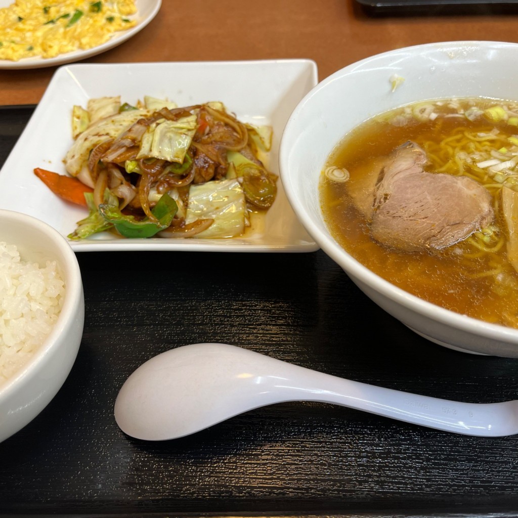 ユーザーが投稿したラーメン回鍋肉の写真 - 実際訪問したユーザーが直接撮影して投稿した本町中華料理中華厨房 ゆうえんの写真