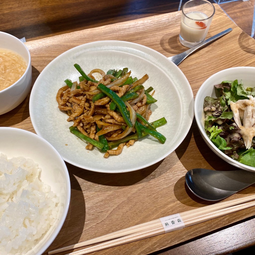 ユーザーが投稿した平日限定週替わりランチの写真 - 実際訪問したユーザーが直接撮影して投稿した京町堀中華料理熱香森の写真