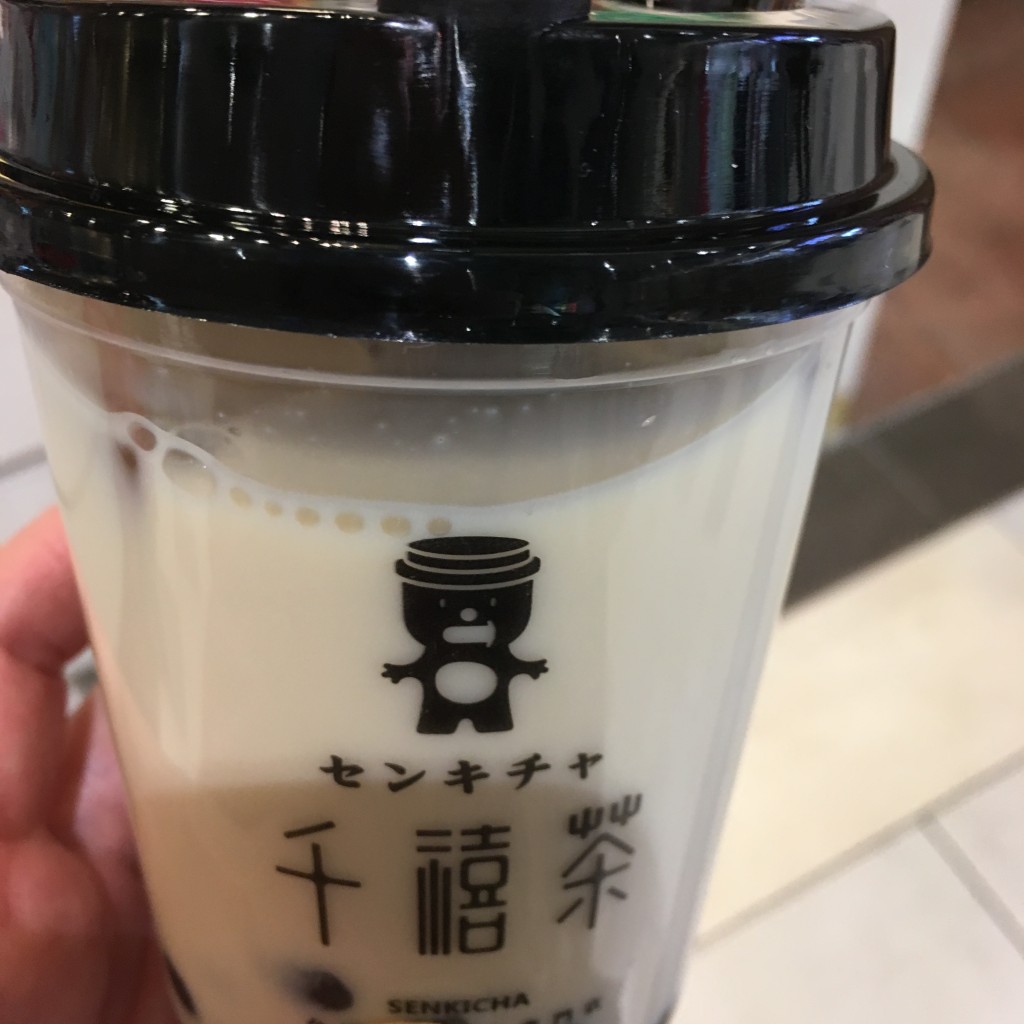 ユーザーが投稿した小豆タピオカミルクティの写真 - 実際訪問したユーザーが直接撮影して投稿した北三十一条東スイーツ千禧茶 イオン札幌元町店の写真