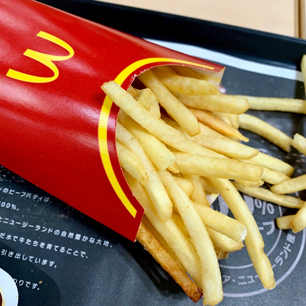 ユーザーが投稿したマックフライポテトの写真 - 実際訪問したユーザーが直接撮影して投稿した国領町ファーストフードマクドナルド 国領イトーヨーカドー店の写真