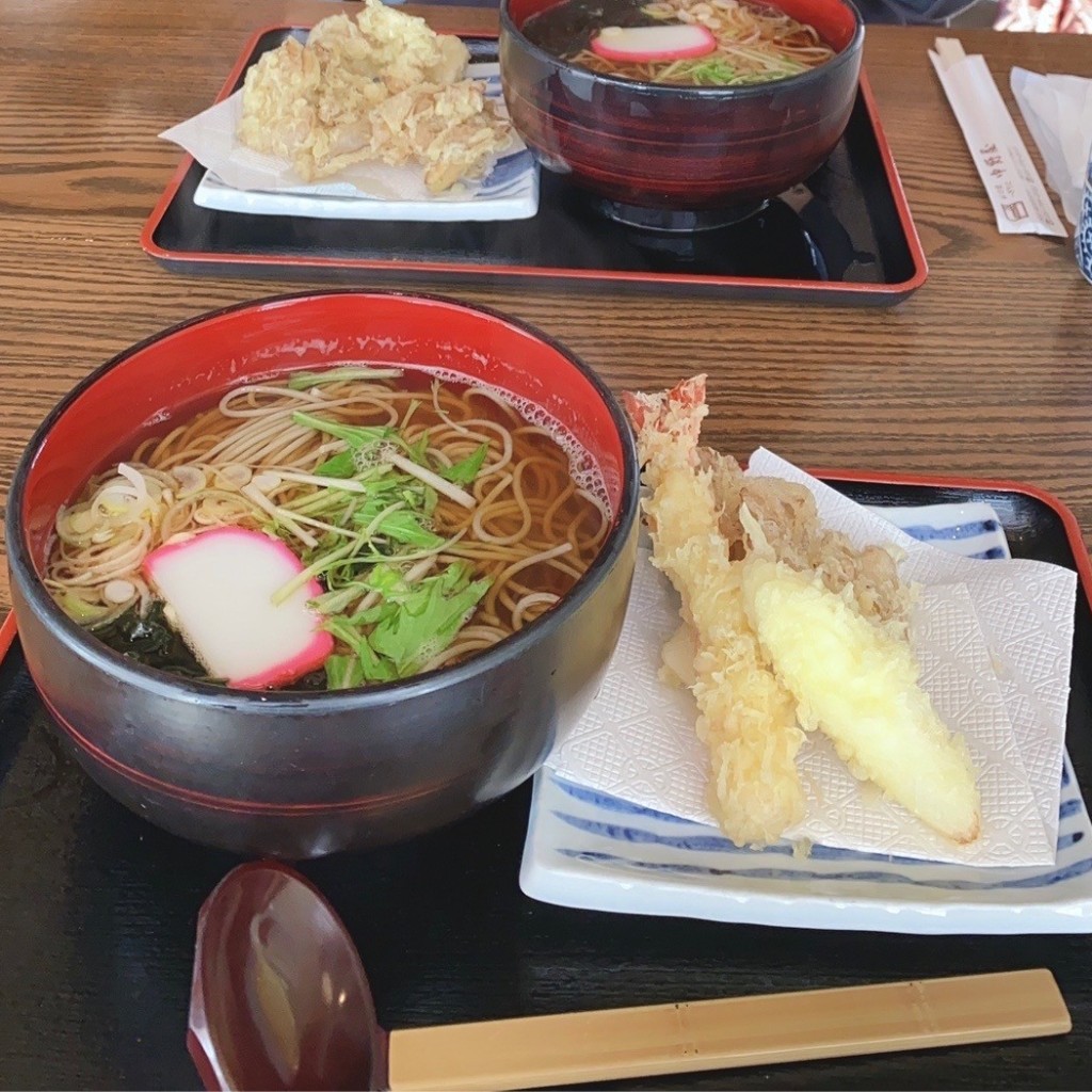 ユーザーが投稿した天ぷらそばの写真 - 実際訪問したユーザーが直接撮影して投稿した湯沢そばそば処 中野屋 湯沢本店の写真