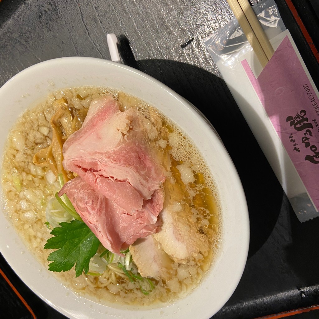 ユーザーが投稿したこってり煮干しラーメンの写真 - 実際訪問したユーザーが直接撮影して投稿した香澄町居酒屋和ゆう膳の写真