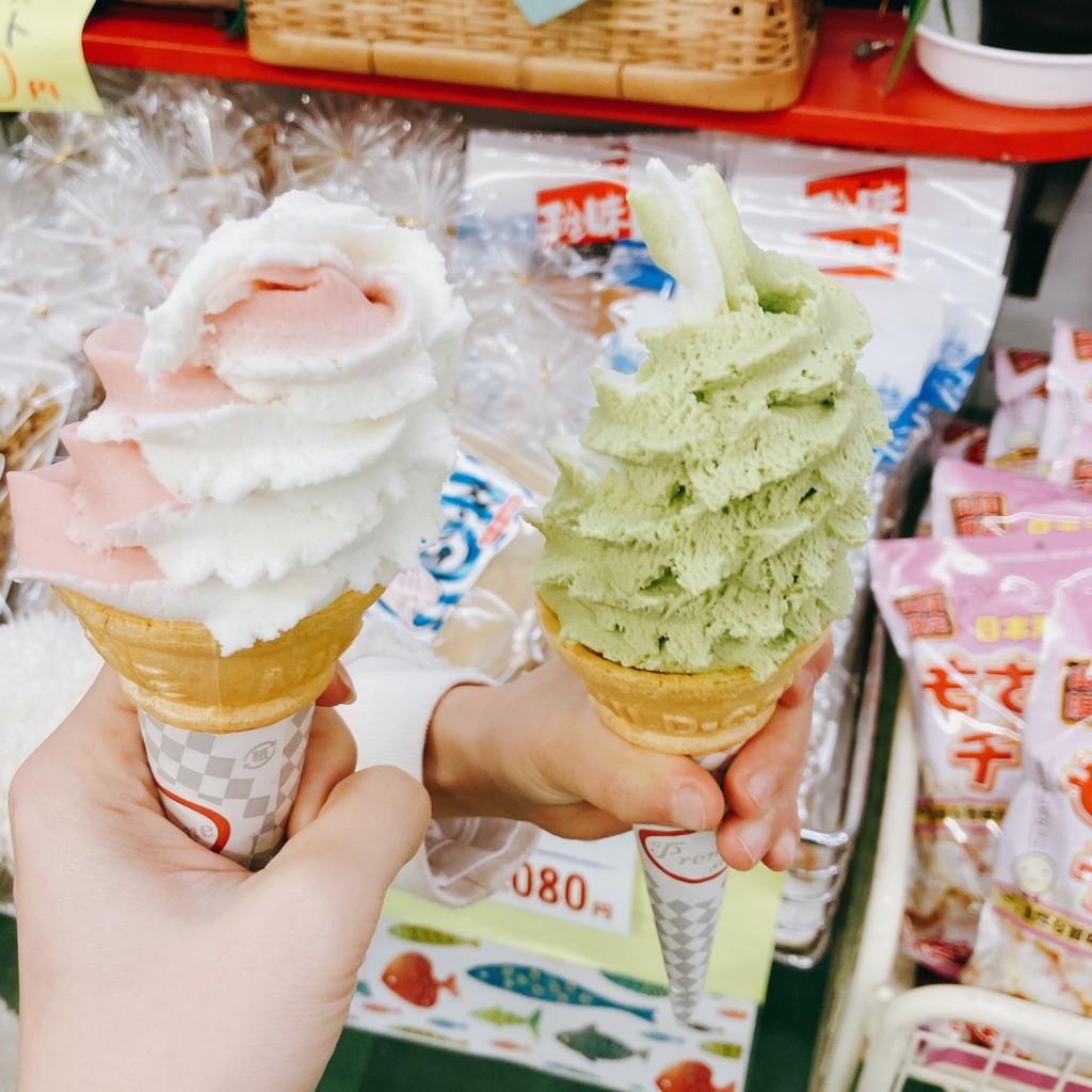ユーザーが投稿したアイスクリームの写真 - 実際訪問したユーザーが直接撮影して投稿した香住区香住魚介 / 海鮮料理にしとも かに市場の写真