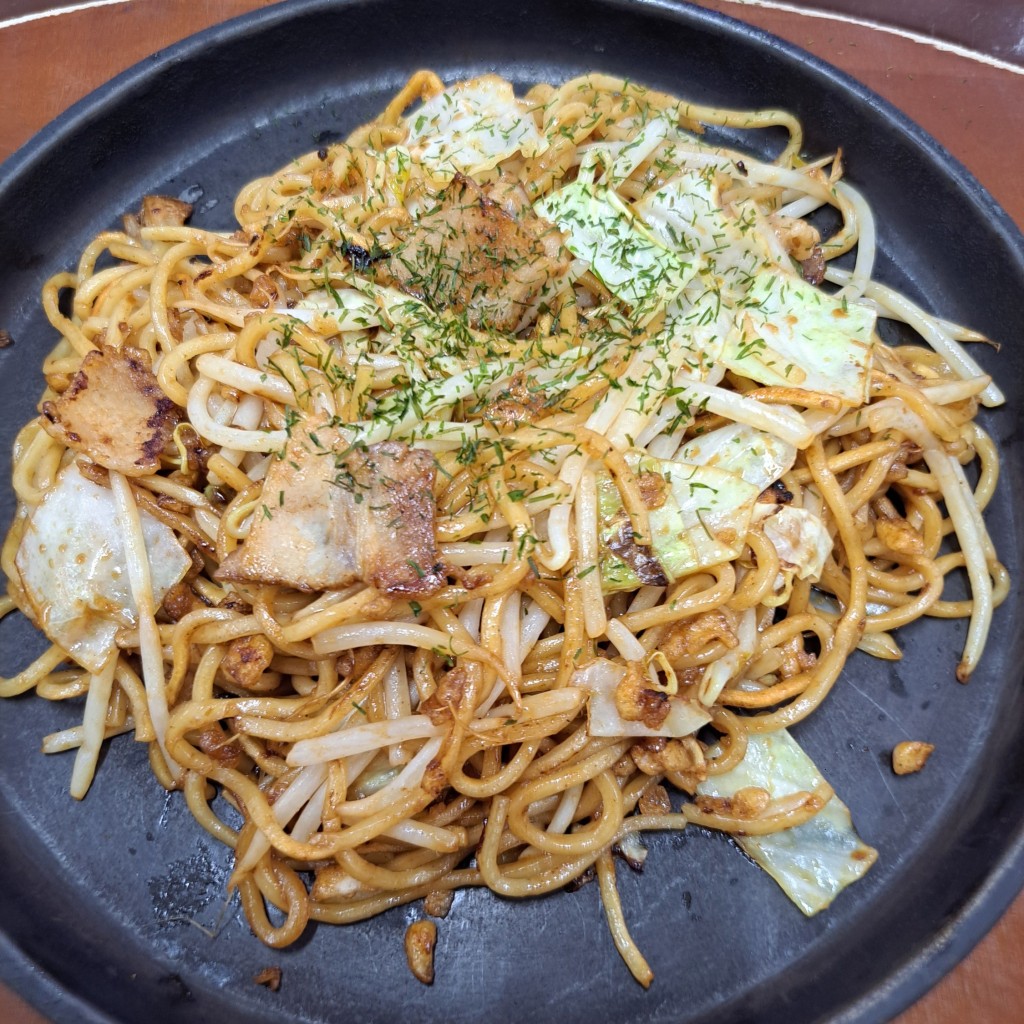 ユーザーが投稿した焼きそばの写真 - 実際訪問したユーザーが直接撮影して投稿した港町お好み焼きお好み一番地 ゆめタウン浜田店の写真