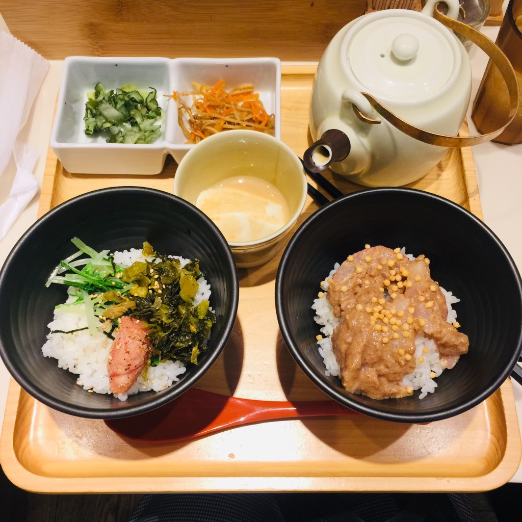 ユーザーが投稿したハーフ&ハーフの写真 - 実際訪問したユーザーが直接撮影して投稿した西新宿和食 / 日本料理だし茶漬け えん 新宿ルミネ店の写真