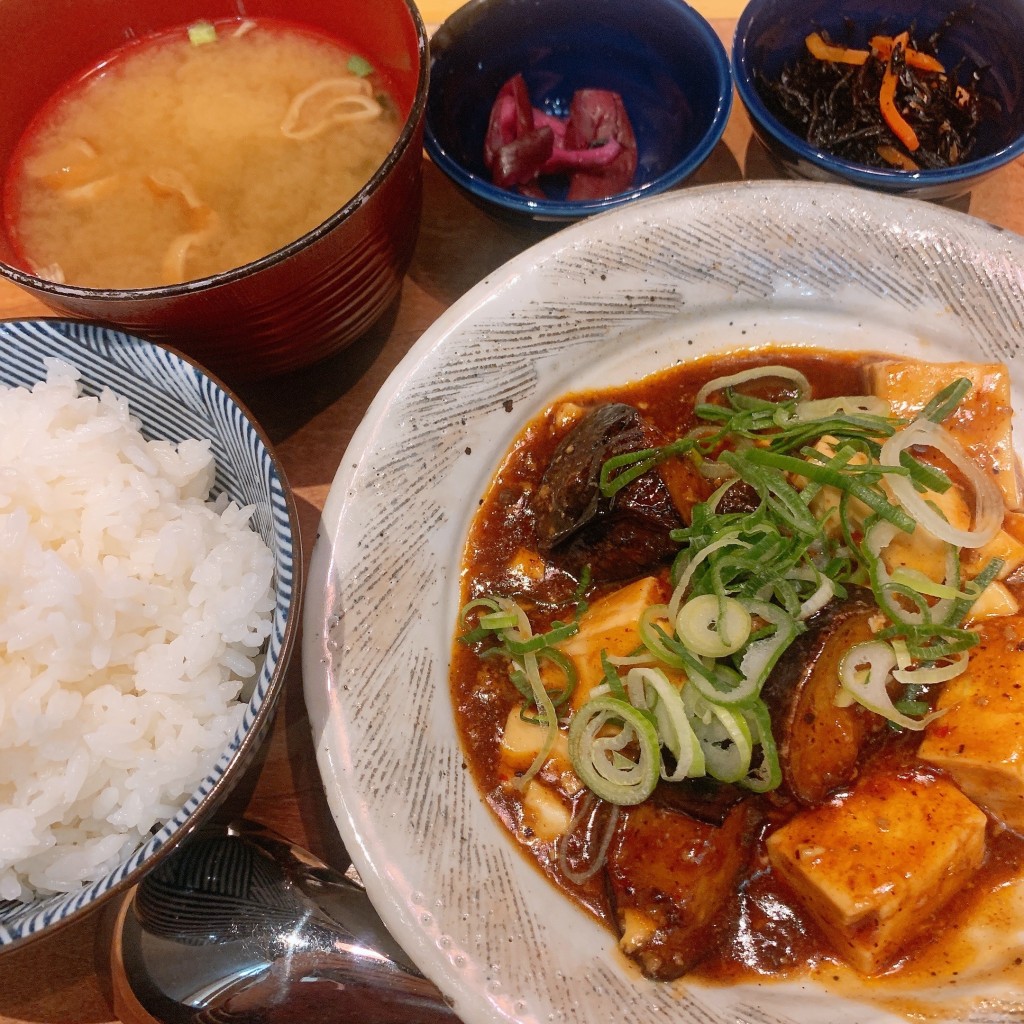 ユーザーが投稿したLunch麻婆の写真 - 実際訪問したユーザーが直接撮影して投稿した天満橋京町居酒屋てつ鍋 カツを 天満橋の写真