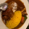 スペシャルチキンカレー - 実際訪問したユーザーが直接撮影して投稿した本町インドカレーインドラの写真のメニュー情報