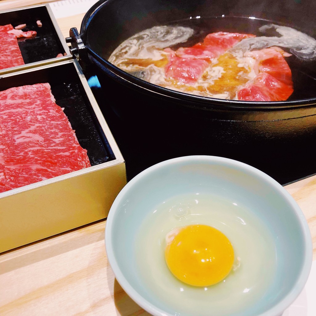ユーザーが投稿したLUNCH 神戸牛すき煮の写真 - 実際訪問したユーザーが直接撮影して投稿した六本木懐石料理 / 割烹香水亭 六本木本店の写真