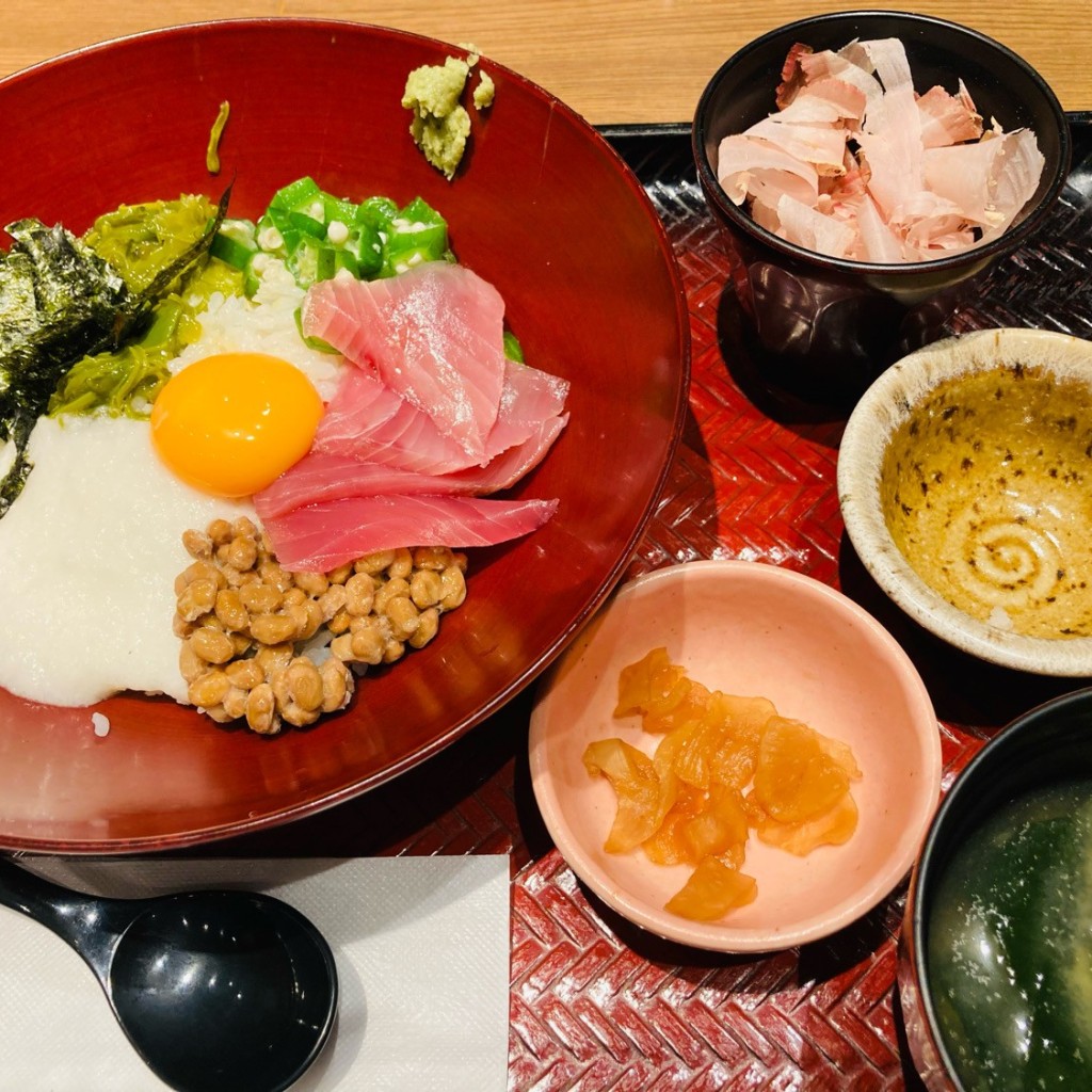 ユーザーが投稿した[定食]ばくだん丼の写真 - 実際訪問したユーザーが直接撮影して投稿した南台定食屋大戸屋 小田急相模原店の写真