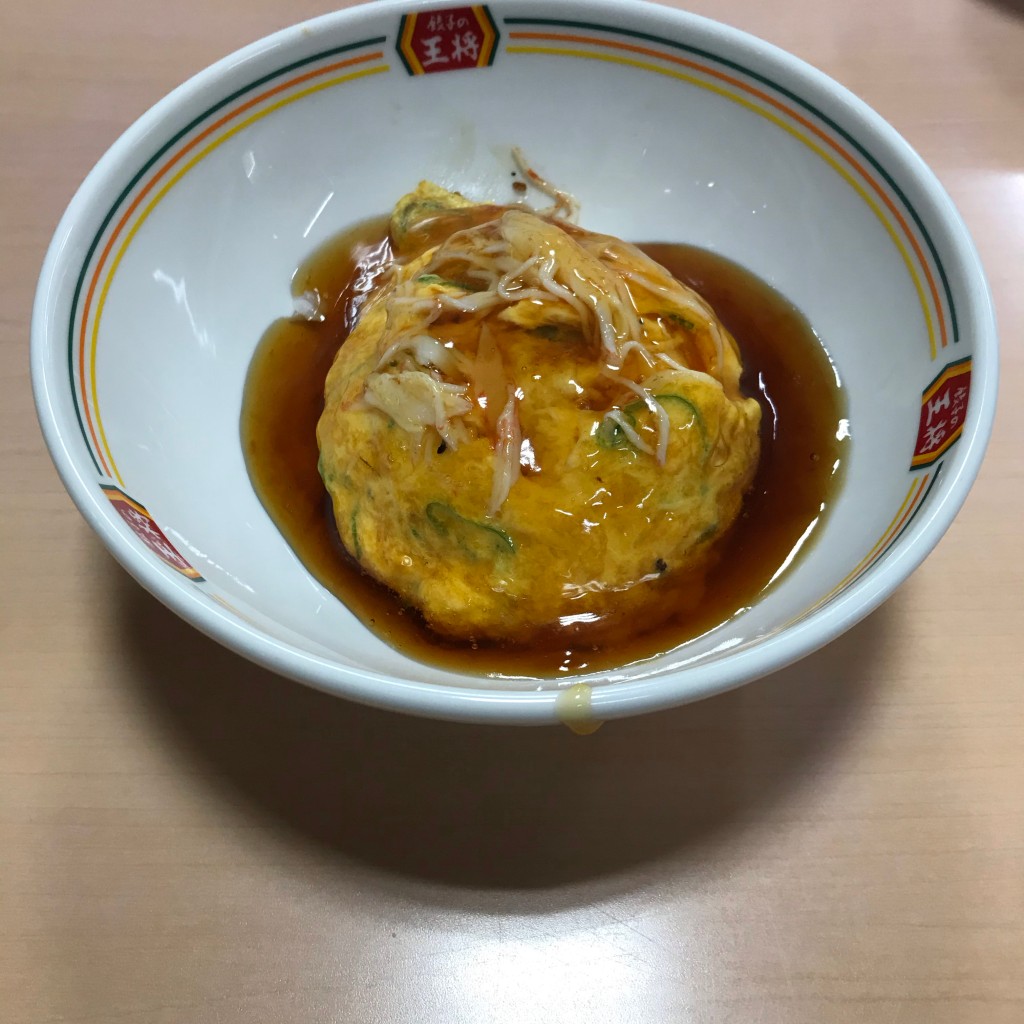 ユーザーが投稿した天津飯甘酢セットの写真 - 実際訪問したユーザーが直接撮影して投稿した横宮町餃子餃子の王将 野々市店の写真