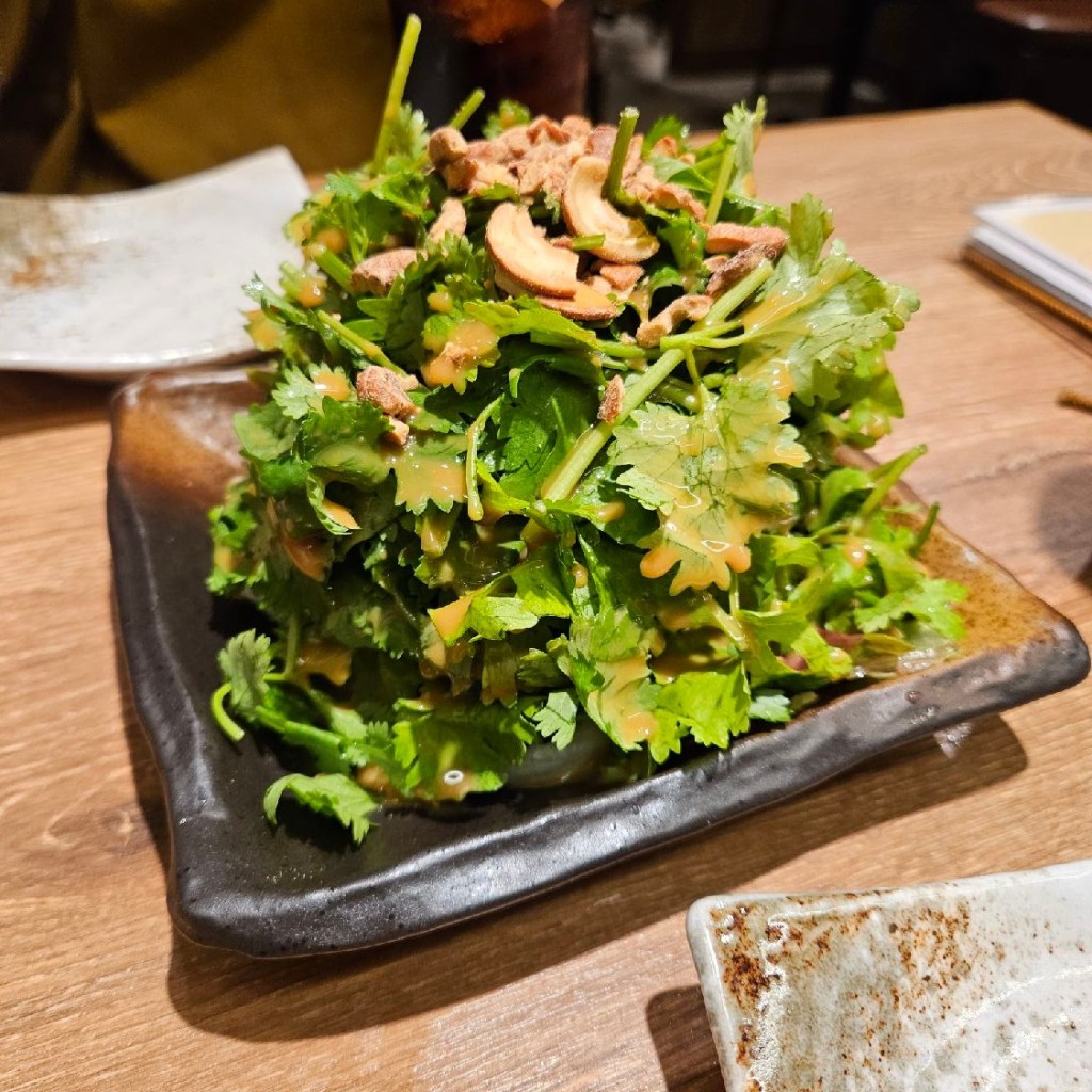 ユーザーが投稿した香菜サラダの写真 - 実際訪問したユーザーが直接撮影して投稿した池田町餃子肉汁餃子のダンダダン 西宮店の写真