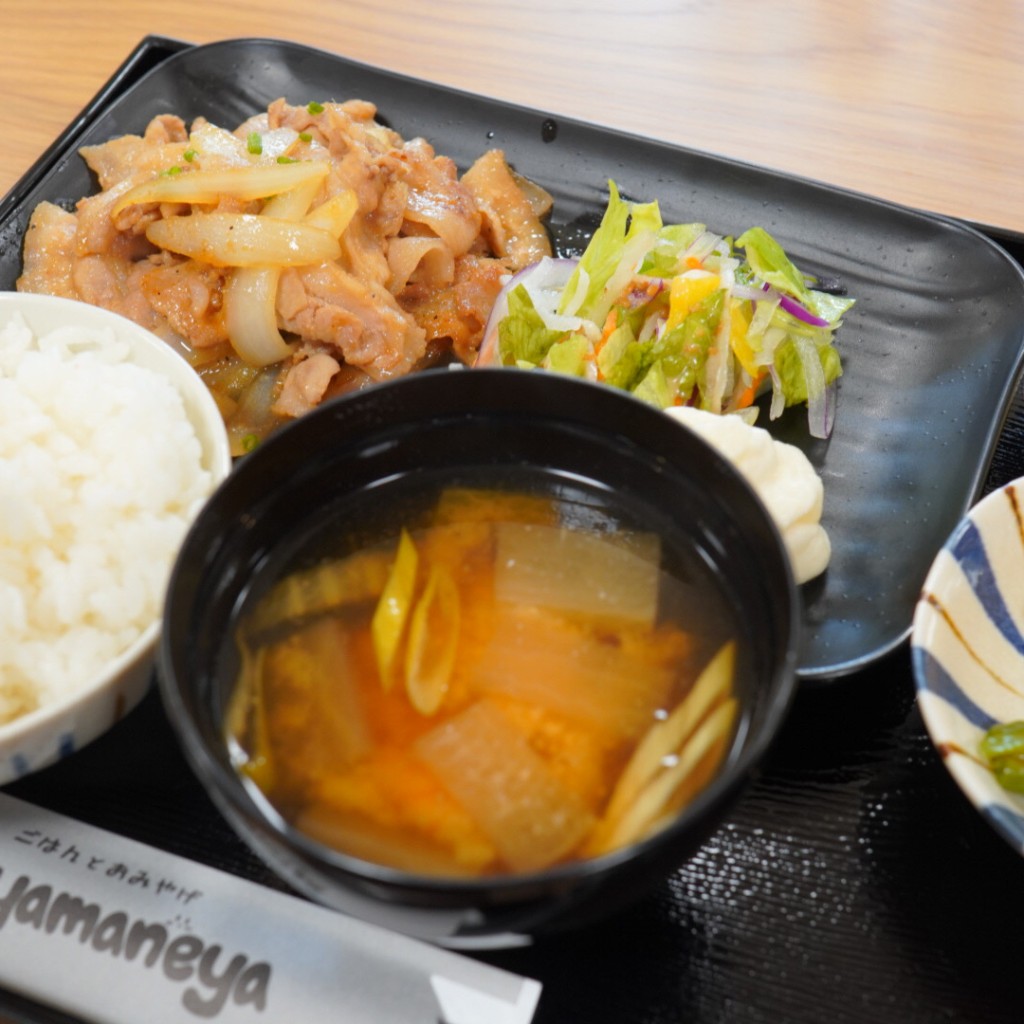 ユーザーが投稿したしょうが焼き定食の写真 - 実際訪問したユーザーが直接撮影して投稿した若桜定食屋ヤマネヤの写真