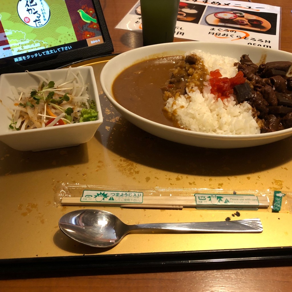 ユーザーが投稿したどてのあいがけカレーの写真 - 実際訪問したユーザーが直接撮影して投稿した椿町居酒屋本まぐろと名古屋飯 花かるたの写真