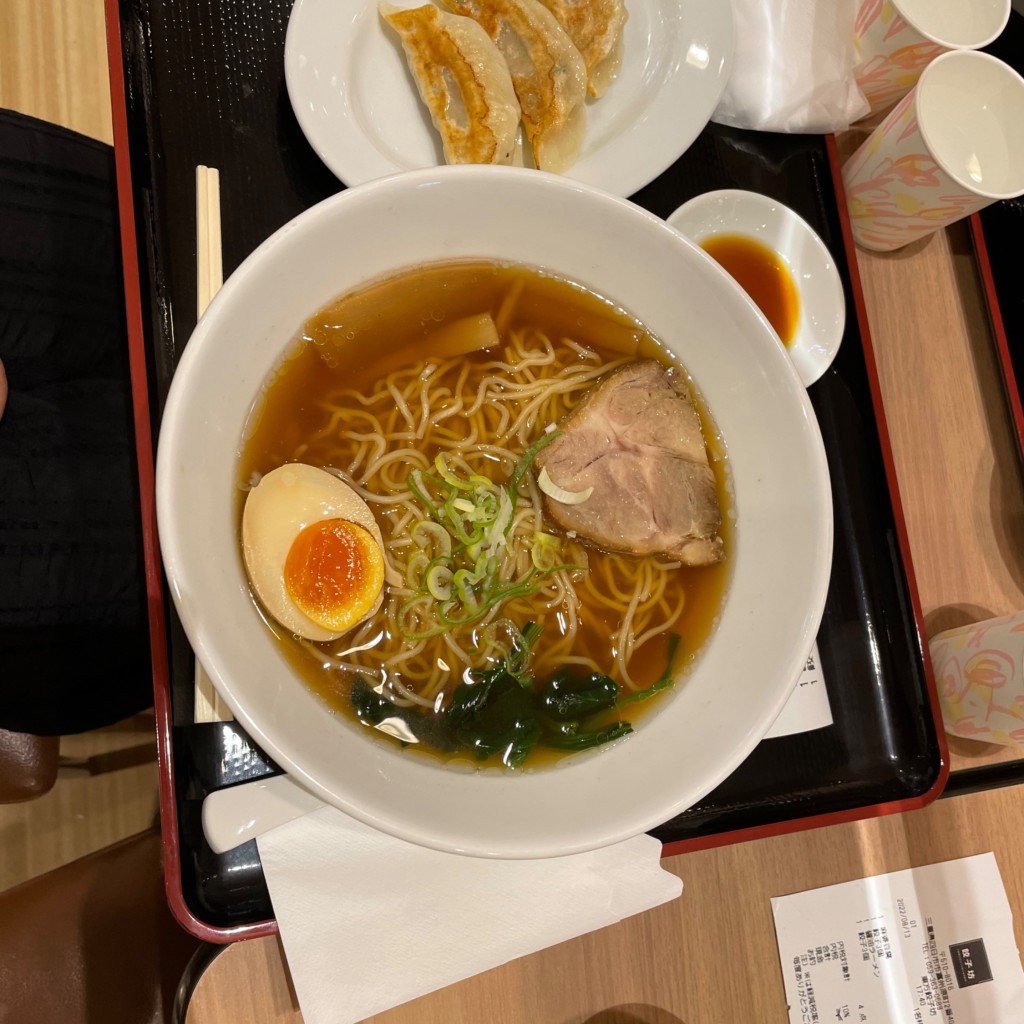 ユーザーが投稿した醤油ラーメンの写真 - 実際訪問したユーザーが直接撮影して投稿した富州原町中華料理東方餃子坊 イオンモール四日市北店の写真