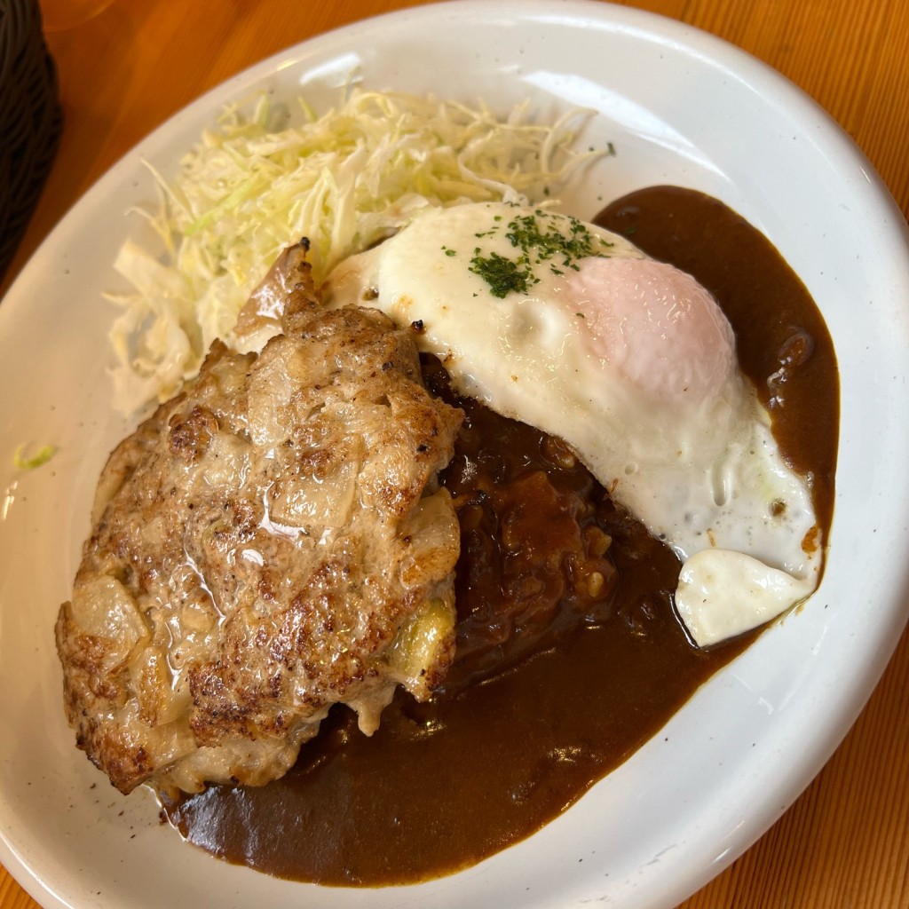 ユーザーが投稿したハンバーグカレーの写真 - 実際訪問したユーザーが直接撮影して投稿した吉田カレーガレージ 中野店の写真