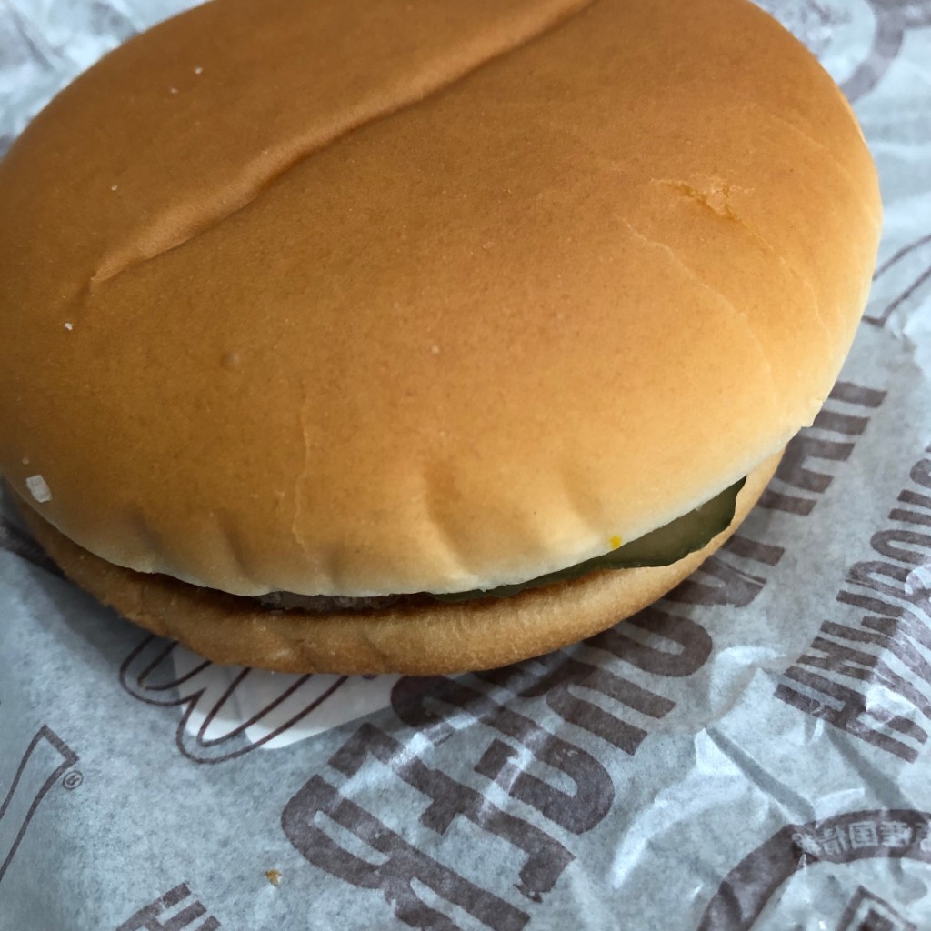 ユーザーが投稿したハンバーガーの写真 - 実際訪問したユーザーが直接撮影して投稿した荒川ファーストフードマクドナルド 花園インター店の写真
