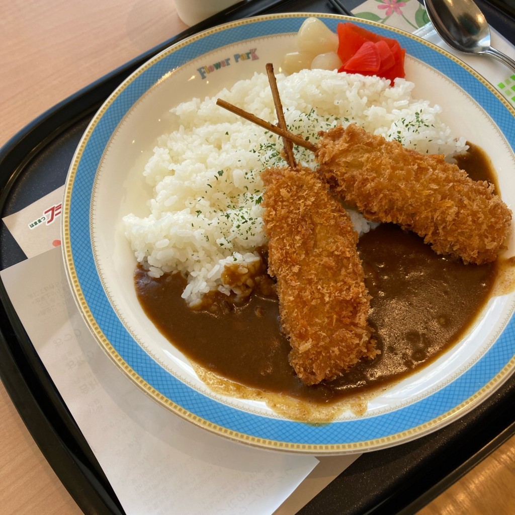 ユーザーが投稿した串カツカレーの写真 - 実際訪問したユーザーが直接撮影して投稿した舘山寺町定食屋花の散歩道の写真