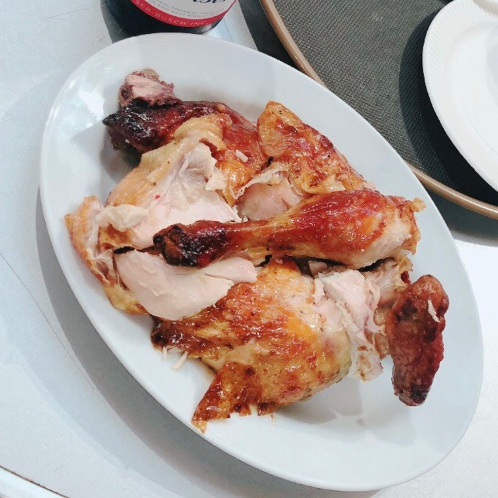 ユーザーが投稿した鶏の丸焼きハーフソース無しの写真 - 実際訪問したユーザーが直接撮影して投稿した大須ブラジル料理オッソ ブラジルの写真