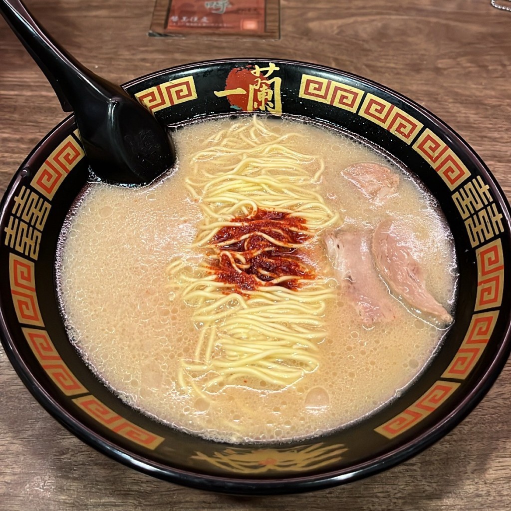 ユーザーが投稿した天然とんこつラーメンの写真 - 実際訪問したユーザーが直接撮影して投稿した神南ラーメン専門店一蘭 渋谷店の写真