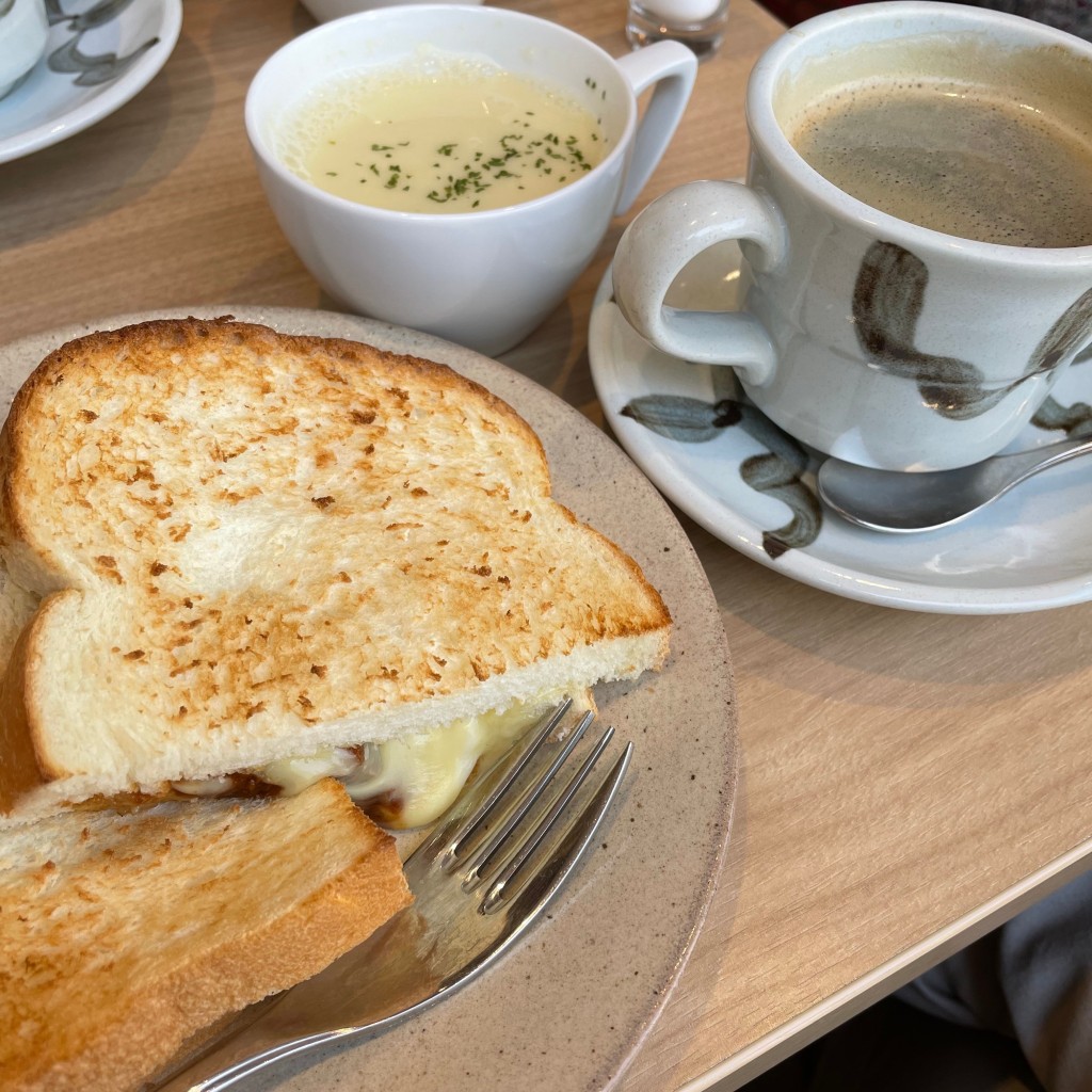 ユーザーが投稿したCモーニングの写真 - 実際訪問したユーザーが直接撮影して投稿した芝大門喫茶店Cafe Renoir 芝大門店の写真