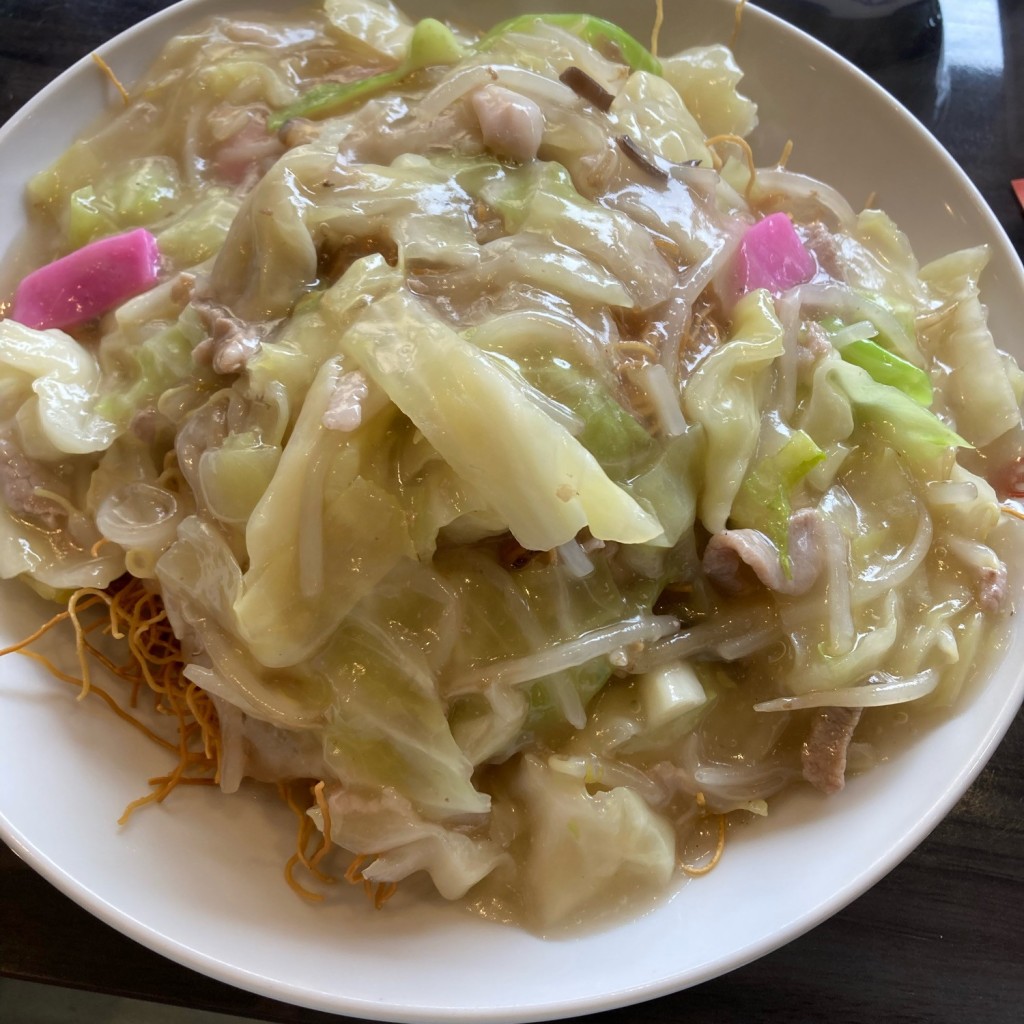 ユーザーが投稿した皿細麺の写真 - 実際訪問したユーザーが直接撮影して投稿した平野町中華料理中華菜館 宝来軒の写真