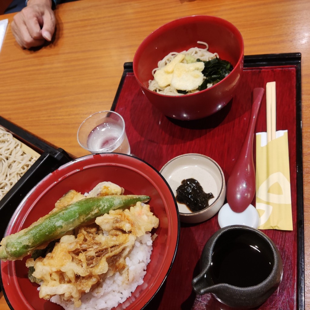 ユーザーが投稿した国野菜天丼セットの写真 - 実際訪問したユーザーが直接撮影して投稿した東野田町そば家族亭 京橋店の写真