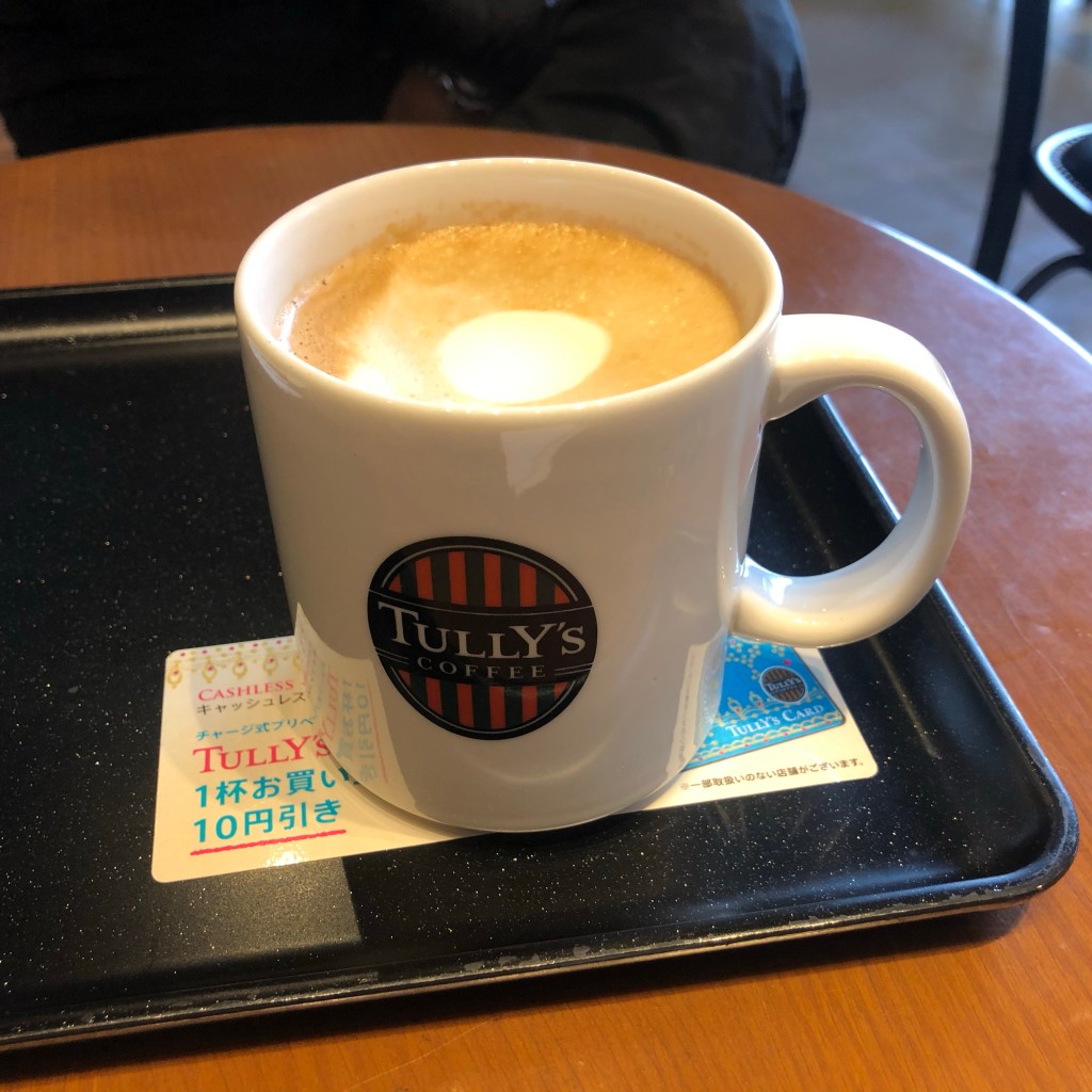 ユーザーが投稿したラテの写真 - 実際訪問したユーザーが直接撮影して投稿した敷津東カフェタリーズコーヒー なんばEKIKAN店の写真