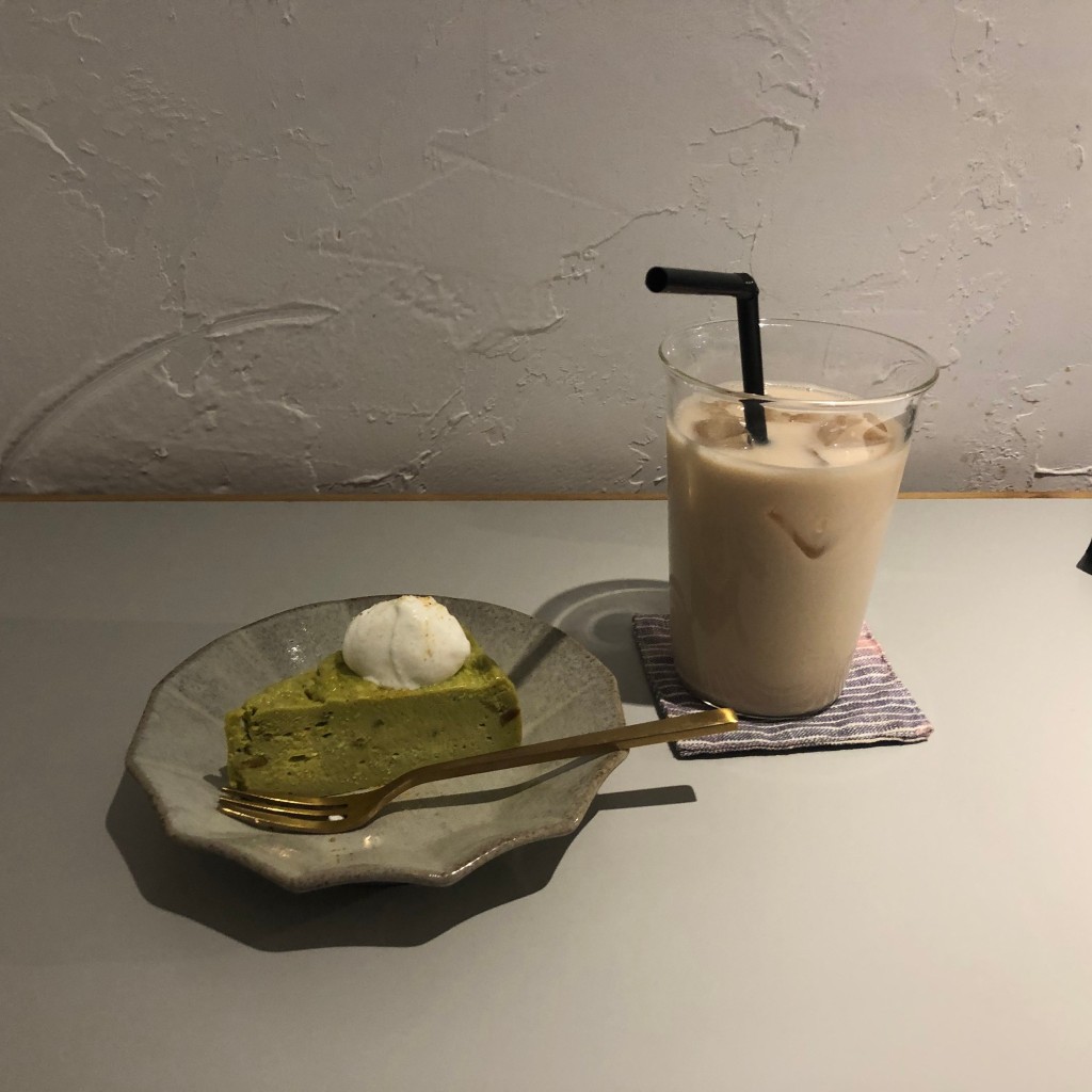 ユーザーが投稿したピスタチオチーズケーキの写真 - 実際訪問したユーザーが直接撮影して投稿した香林坊カフェサングラスとカフェ mitoの写真