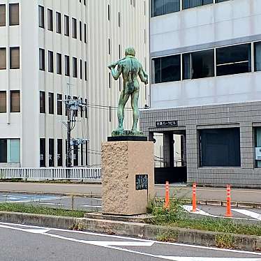 実際訪問したユーザーが直接撮影して投稿した京町銅像若鮎の写真