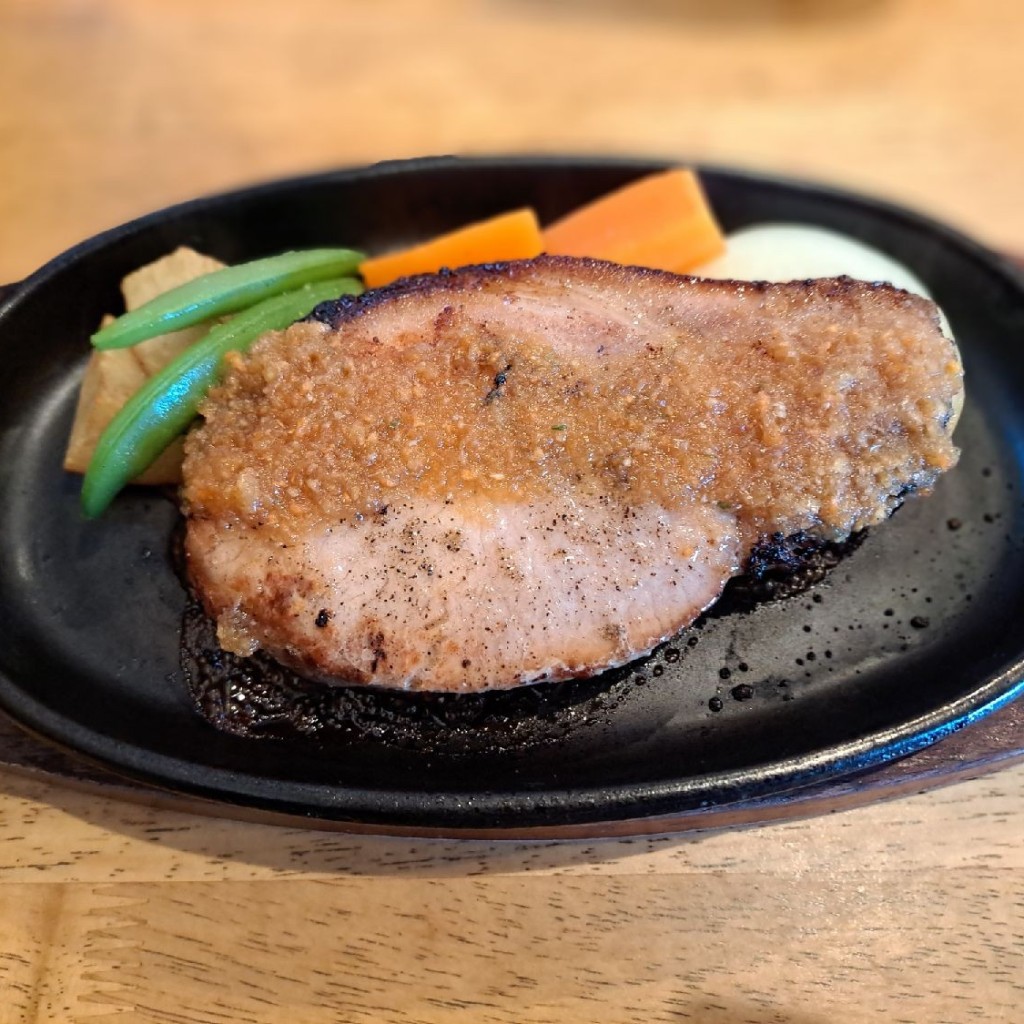 ユーザーが投稿したポークステーキの写真 - 実際訪問したユーザーが直接撮影して投稿した大町洋食ベルハウスの写真