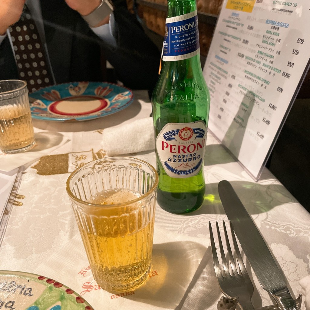 ユーザーが投稿したイタリアビールの写真 - 実際訪問したユーザーが直接撮影して投稿した京町堀イタリアンRistorante e Pizzeria SANTA LUCIAの写真