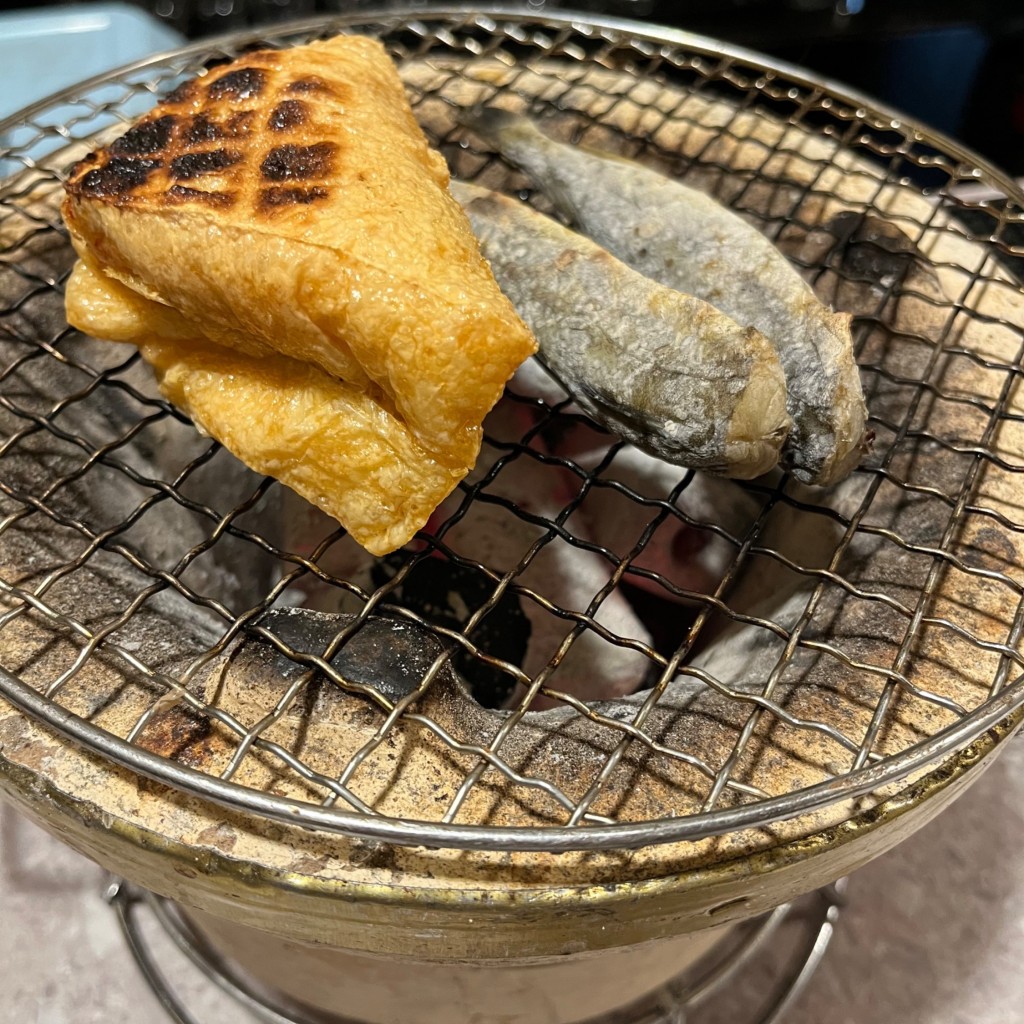 ユーザーが投稿した目光焼き干物と三角油揚げ焼きの写真 - 実際訪問したユーザーが直接撮影して投稿した駅前居酒屋夢一膳の写真