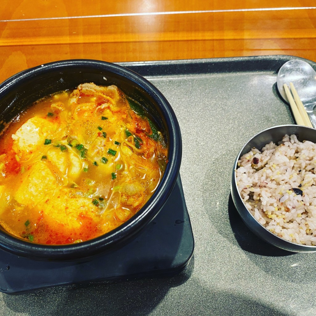 ユーザーが投稿した明洞スンドゥブの写真 - 実際訪問したユーザーが直接撮影して投稿した豊砂韓国料理明洞食堂 イオンモール幕張新都心店の写真