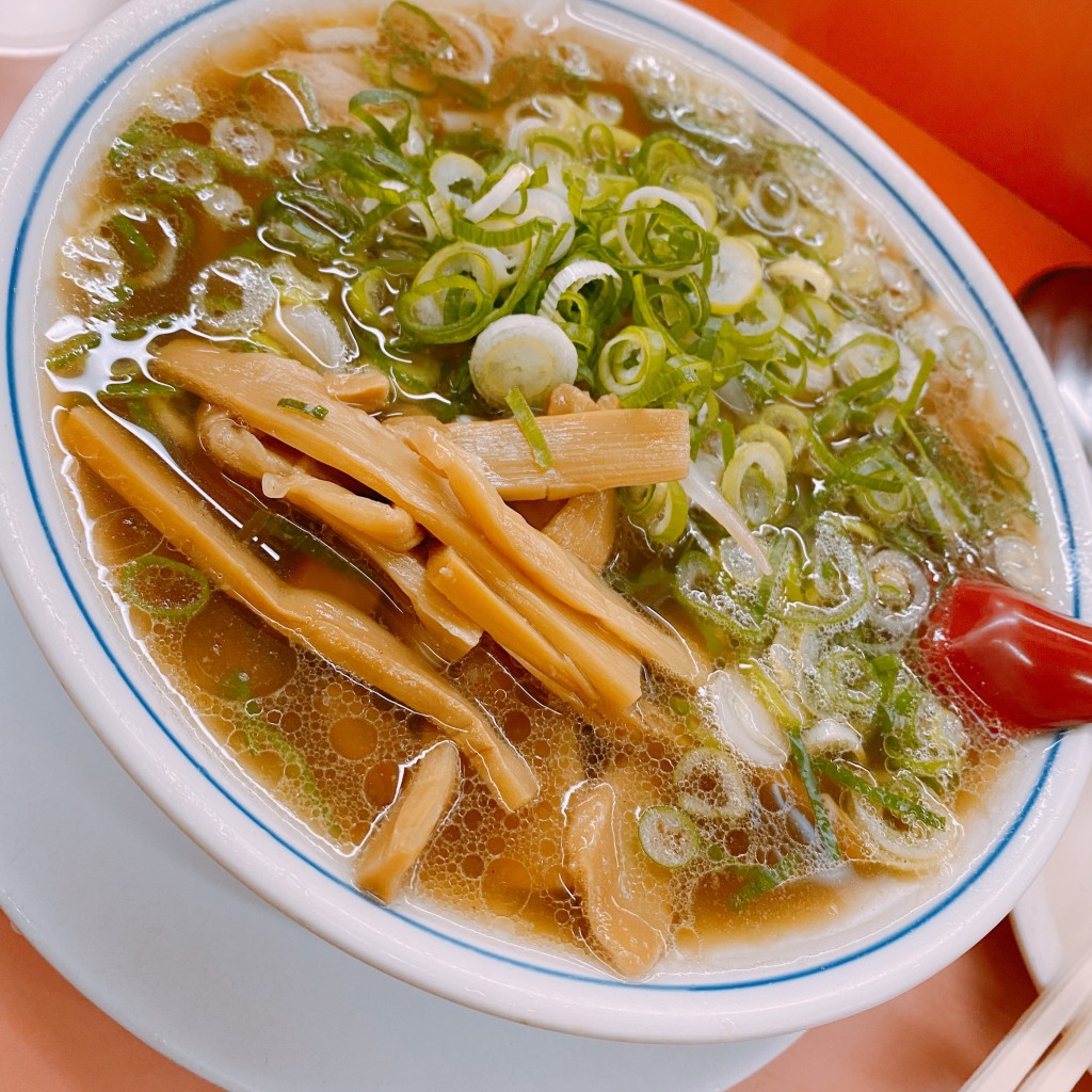 ユーザーが投稿したシナチクラーメンの写真 - 実際訪問したユーザーが直接撮影して投稿した五条橋東2丁目ラーメン専門店ラーメン 藤 五条店の写真