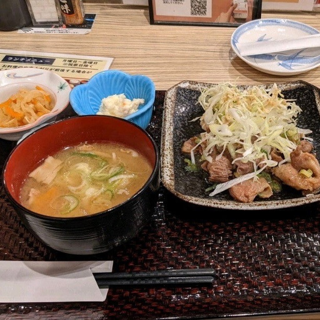 ユーザーが投稿した牛タン炒め定食 低糖質 (ご飯抜き)の写真 - 実際訪問したユーザーが直接撮影して投稿した中央居酒屋二丁目酒場 総本店の写真