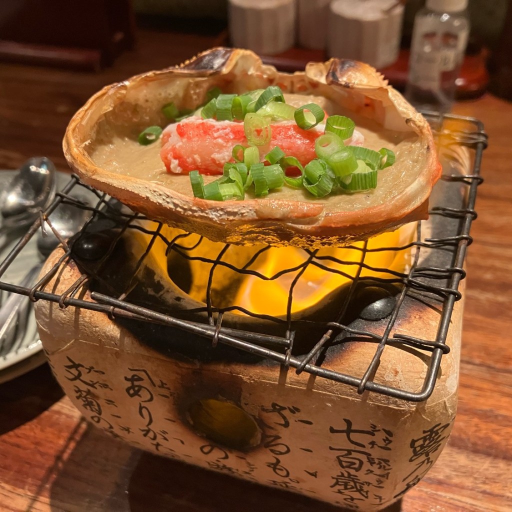 ユーザーが投稿した蟹味噌甲羅焼きの写真 - 実際訪問したユーザーが直接撮影して投稿した浅草和食 / 日本料理東京酒BAL 塩梅 浅草店の写真